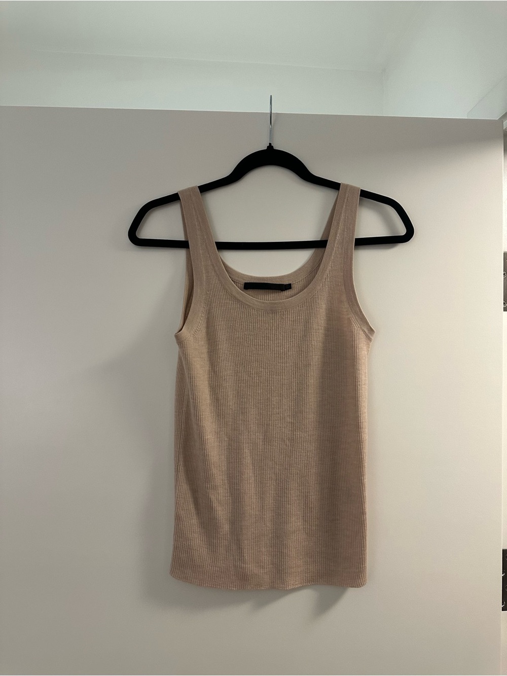 Jenni Kayne Neutral Ribbed Tank Top in Beige